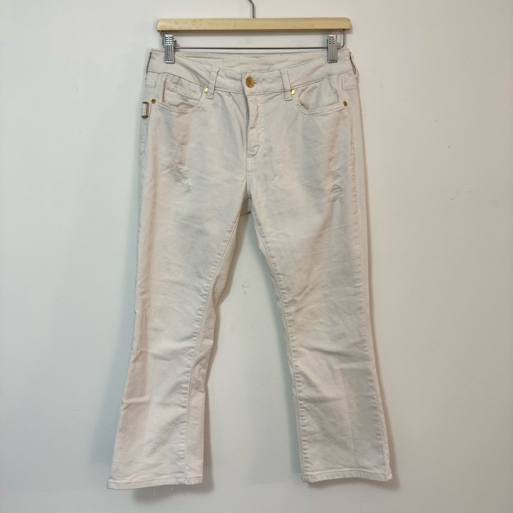 Zadig & Voltaire White Stretch Jeans Cream Slim Straight Denim Women’s 29